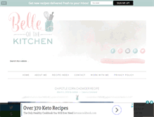 Tablet Screenshot of belleofthekitchen.com